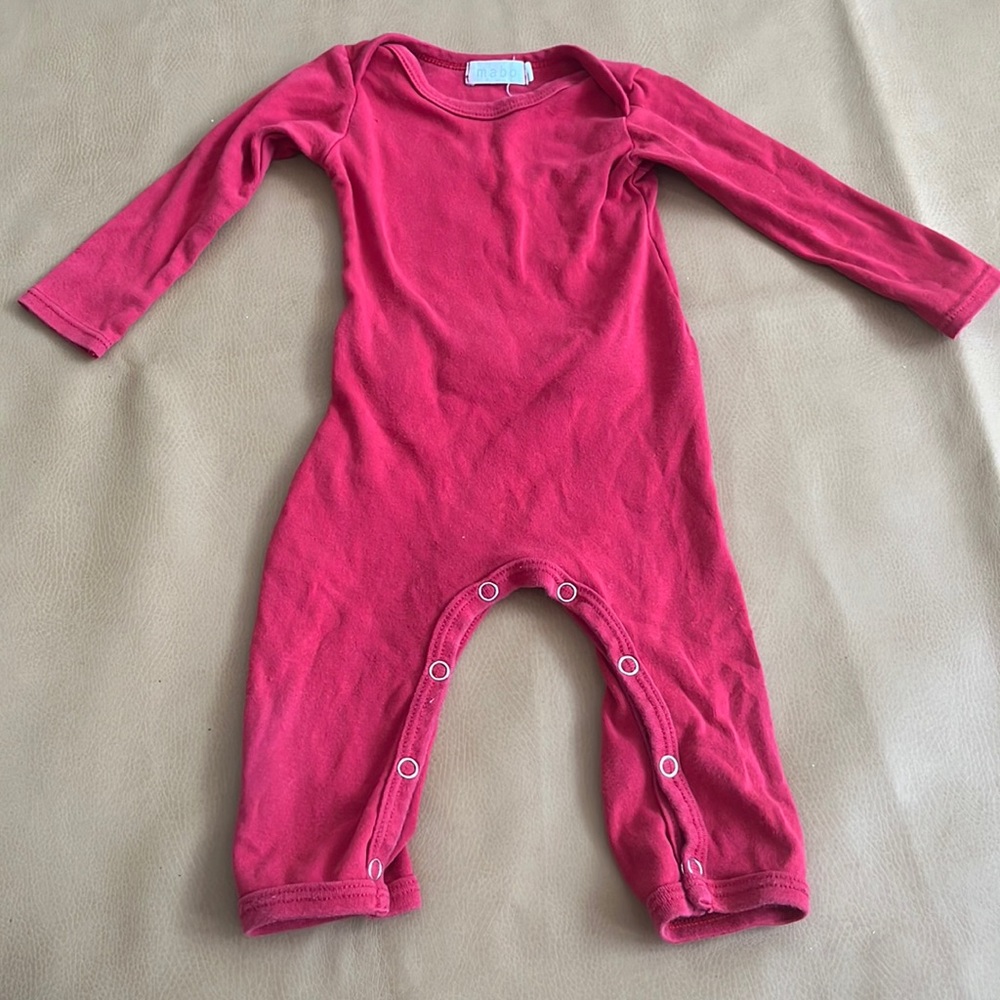 MABO Red onesie size 12 Months